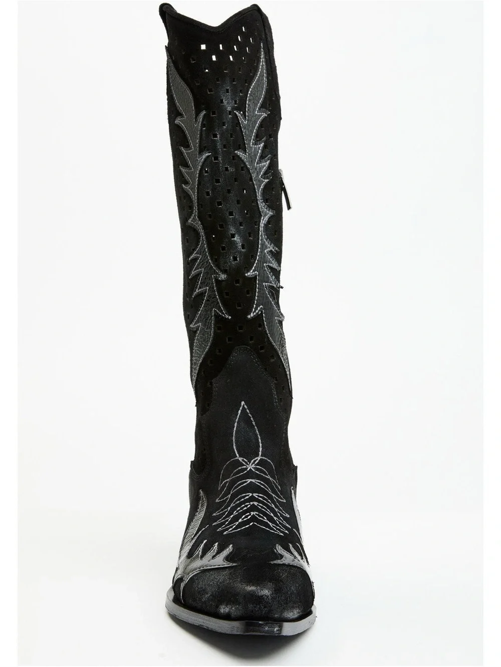 ITALIAN COWBOY Women’s Black Embroidered Western Boots